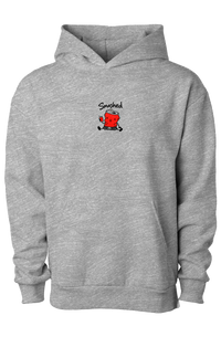 Smashed derp hoodie, grey heather