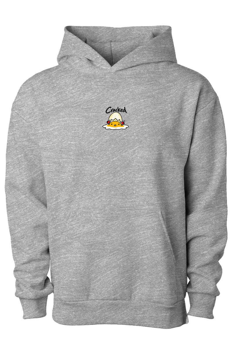 Cracked derp hoodie, grey heather