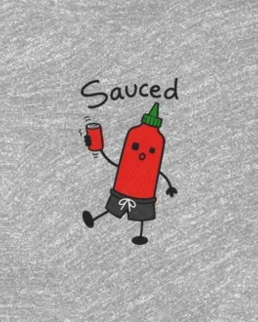 Sauced close-up
