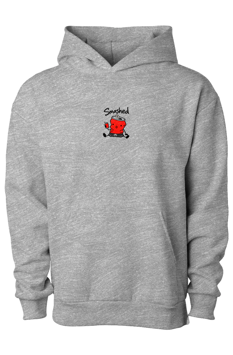 Smashed derp hoodie, grey heather