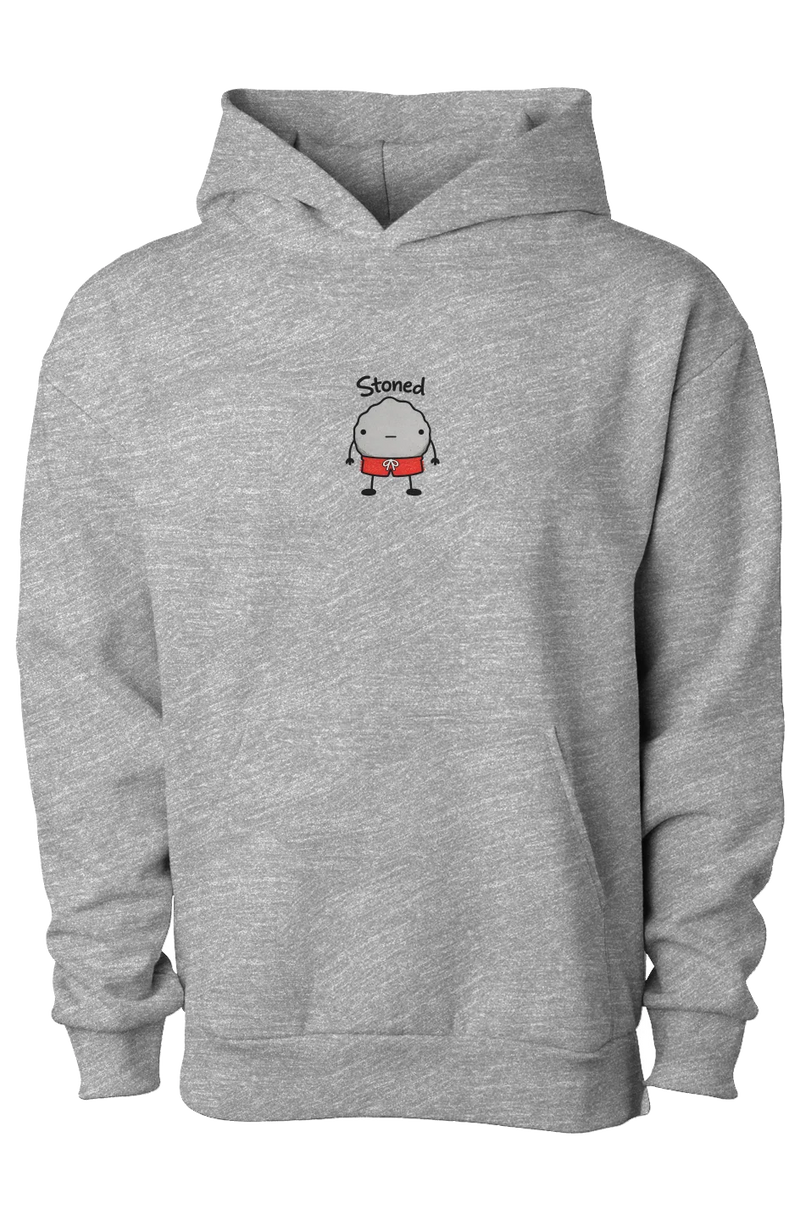 Stoned derp hoodie, grey heather
