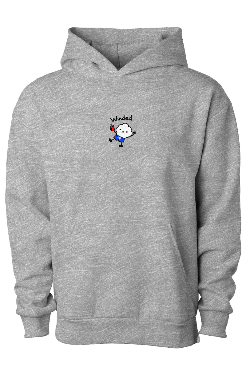 Winded derp hoodie, grey heather